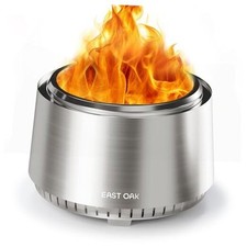  Fuoco Smokeless Fire Pit 21'' for Patio and Outdoor, Stainless Steel 21 inch