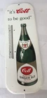 VINTAGE ADVERTISING COTT GINGER ALE  SODA TIN WALL THERMOMETER  B-927