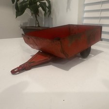 VINTAGE BUDDY L TEEPEE CAMPER TRAILER PRESSED STEEL