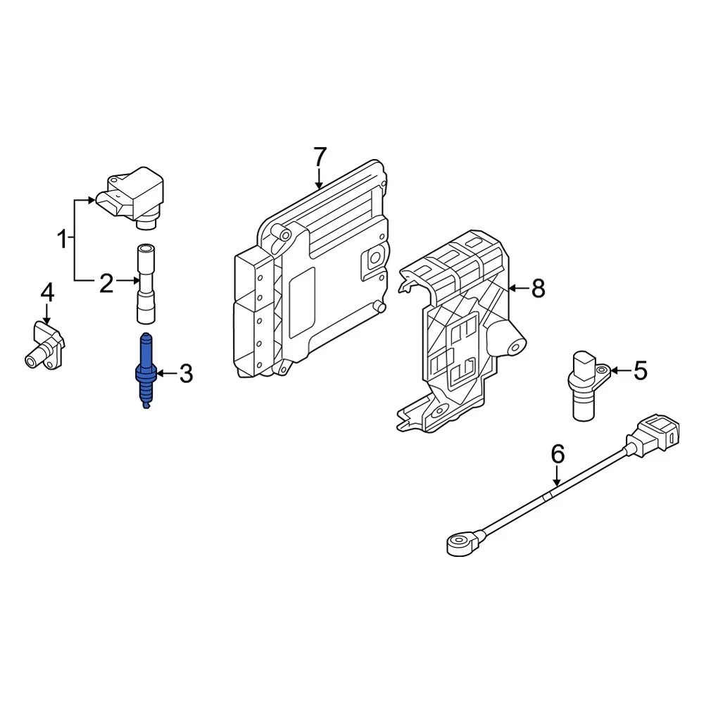 For Audi Q7 2017-2022 Audi 06K905601B Spark Plug
