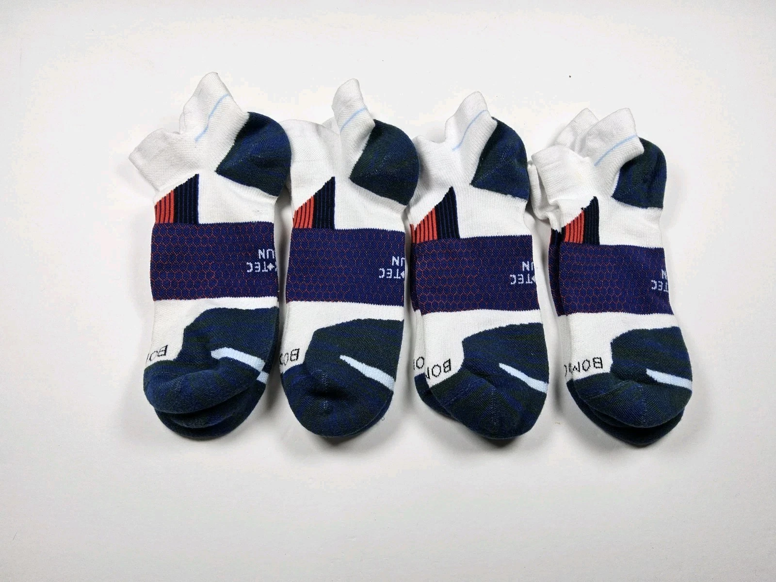 Bombas Hex Tec Ankle Socks Lot Of 4 Pairs Size XL