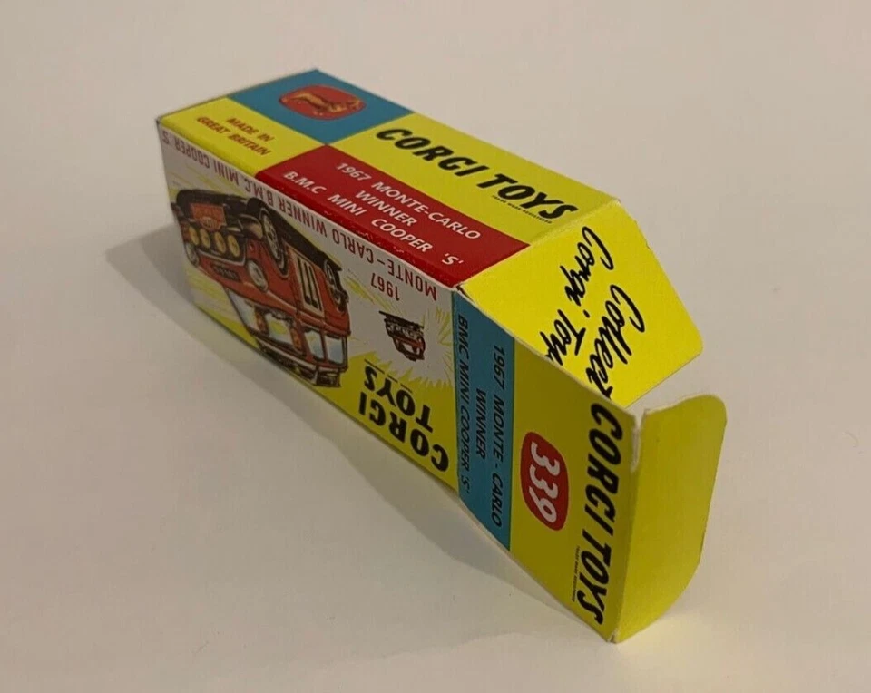 High quality reprobox for the Corgi Toys Bmc Mini Rally Montecarlo (winner 1967) - Immagine 3 di 4