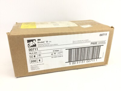 200Pack - 3M 00711 HOOKIT II 260L FINISHING FILM DISCS 3