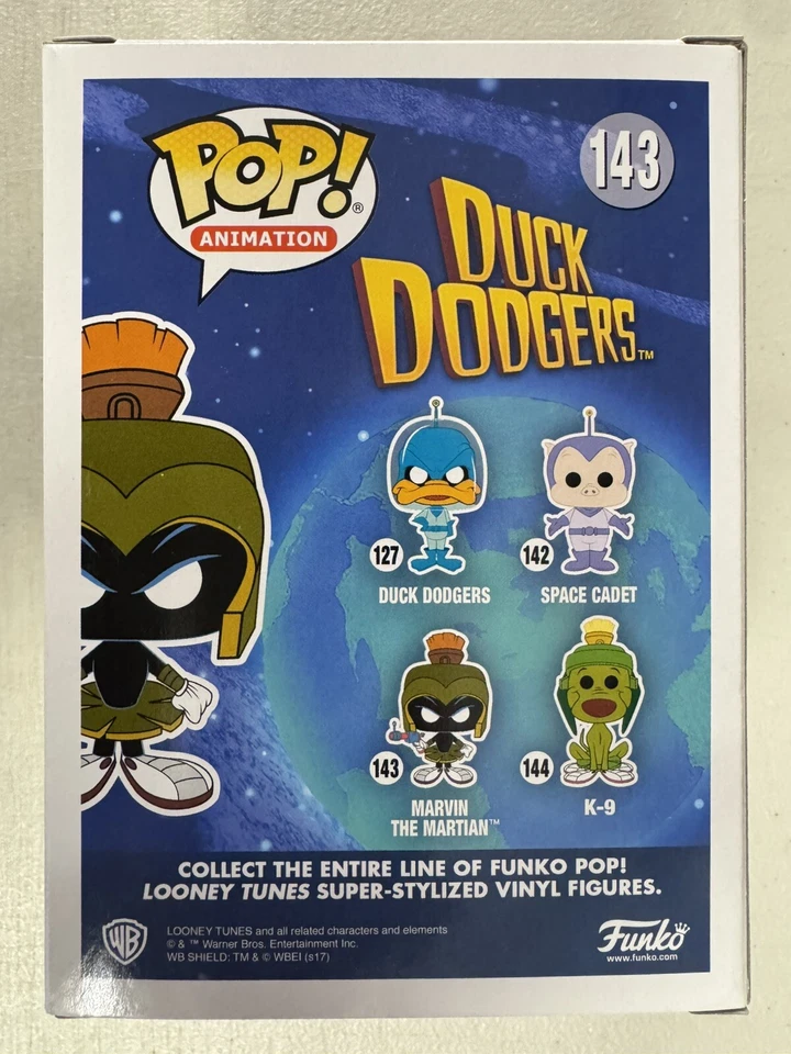 Marvin the Martian 143 ~ Duck Dodgers ~ винил FUNKO Pop ~ РЕДКИЙ и почти как новый 👌 - Изображение 4 из 4