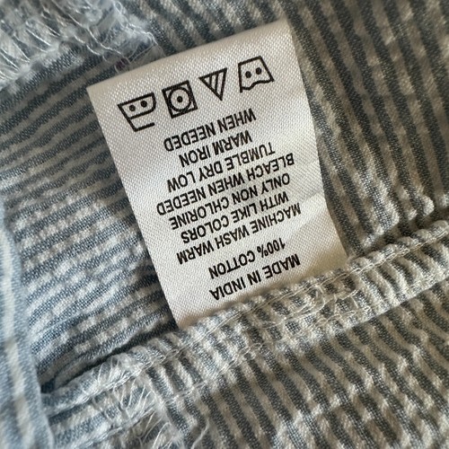 Castaway Nantucket Island Button Down Shirt Seersucker XL Madras Patchwork Blue - Picture 18 of 21