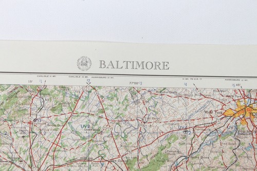 Baltimore MD Vintage Original Army Service Corps Engineers Topographic Map - Bild 8 von 9