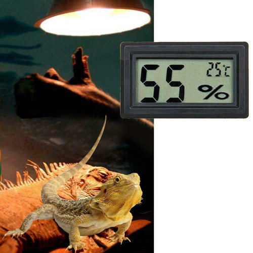 Digital Meter LCD Temperature Humidity Thermometer Hygrometer Vivarium Reptile S eBay
