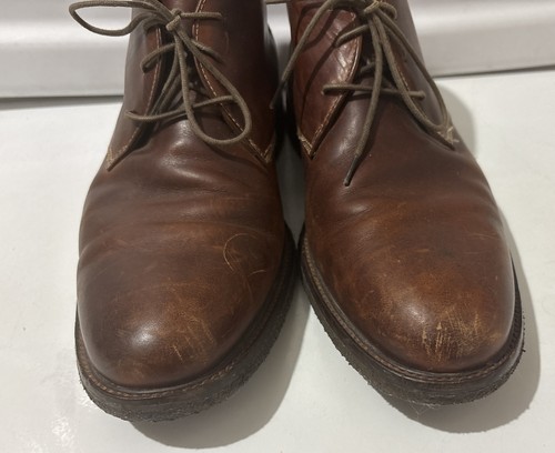 Johnston Murphy Copeland Chukka Shoes Mens 10.5 M Tan Brown Leather Boots Used - Picture 6 of 13