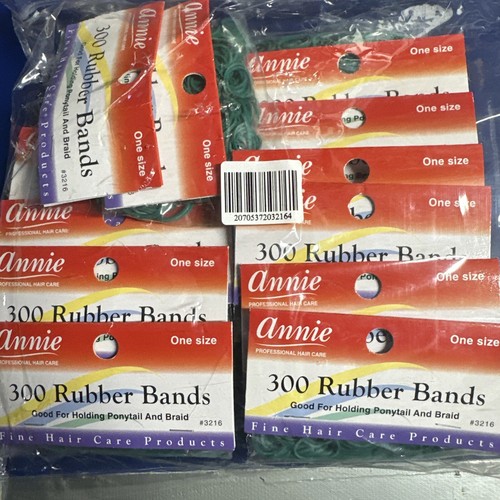 Annie 300 Gummiband Pack Pferdeschwanz X 12 Pls - Bild 1 von 3