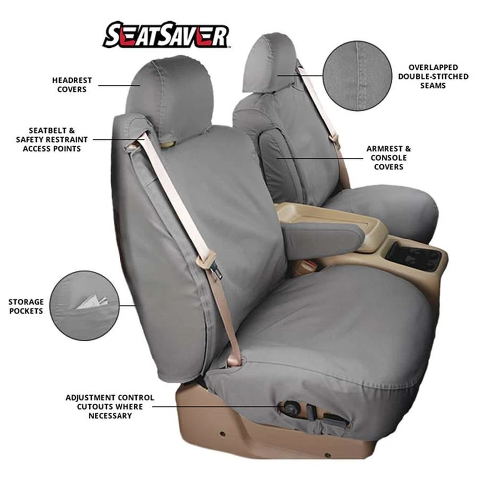 Covercraft Custom SeatSavers Polycotton - 3 filas - 6 opciones de color Foto 2 de 4