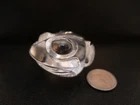 Vintage Signed STEUBEN Crystal Glass FROG HAND COOLER Figurine Paperweight