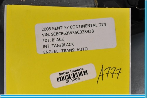 03-11 Bentley Continental Right Passenger Side Door Window Regulator Motor OEM - Picture 11 of 12