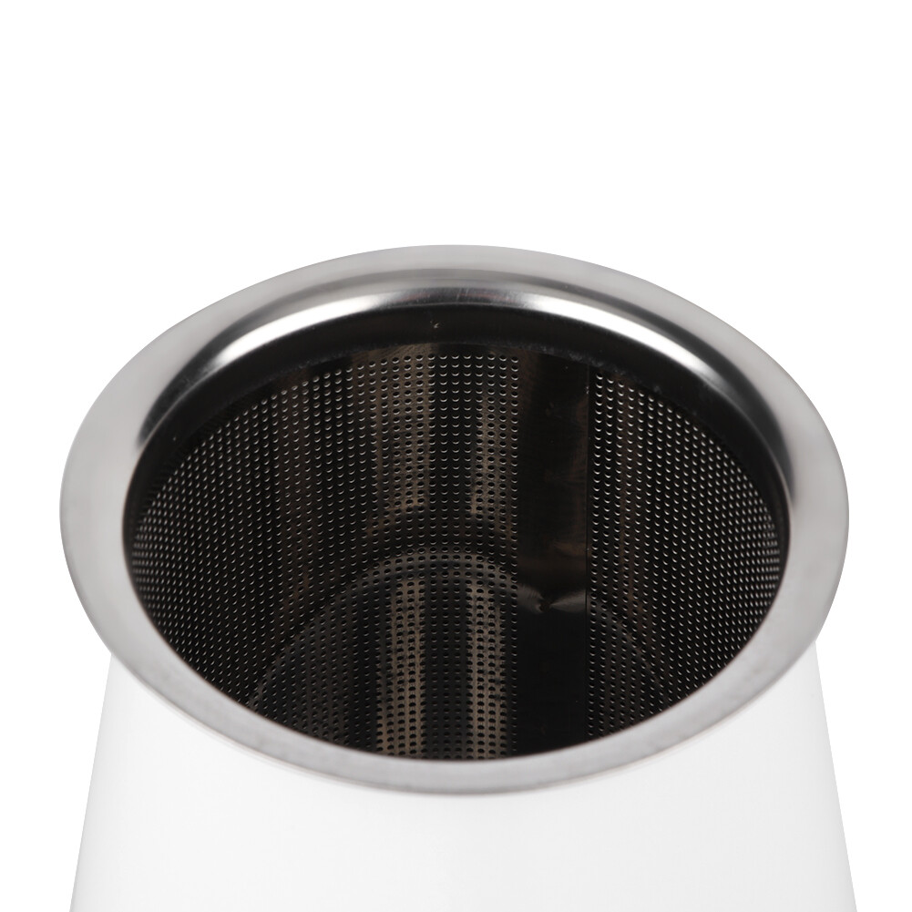 (White) Coffee Powder Filter Remove Bitterness Powder Sieve Sturdy For