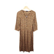Joules Torie Leopard Print Midi Dress Size 8