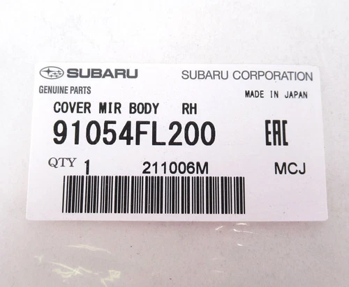 Genuine OEM Subaru 91054FL200 Passenger Right Side Mirror Lower Cover