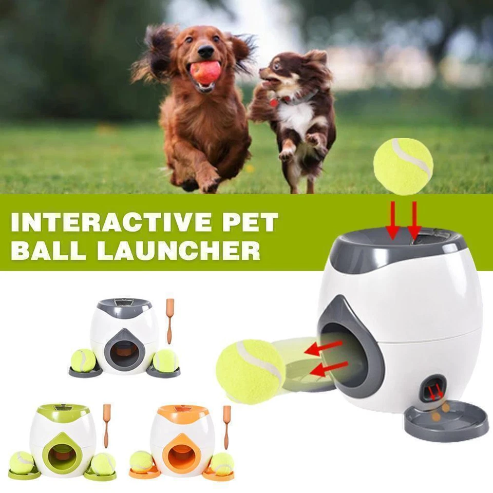 Automatischer Ballwerfer für Hunde 2 Tennisbällen Wurfmaschine Ballwurfmaschine - Bild 2 von 4