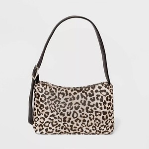 ganni leopard crossbody bolsa