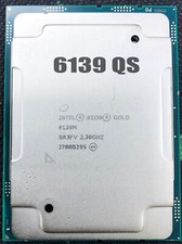 Intel Xeon Gold 6139 QS CPU processor 2.30ghz 18 cores 36 threads 14nm lga3647-