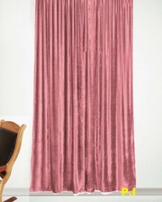 100 Cotton Velvet Curtain-Lined-Blackout Panel-Thick  Soft Fabric- EYELET TOP