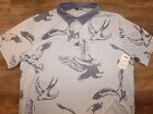 Nwt Swannies Co. Men's Golf Polo Shirt Casual Dress Lounge 2Xl Gray Club Team