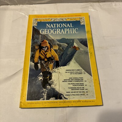 NATIONAL GEOGRAPHIC MAGAZINE May 1979 Vol 155 No 5, K-2 Jane Goodall Napa Valley