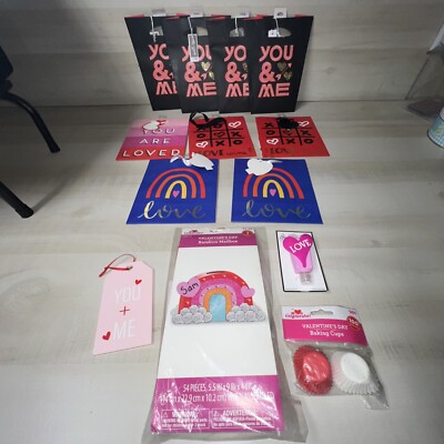 13pc LOT Valentine Goodies. All New. See Photos