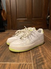 Nike Air Force 1 GS White Green 314192-991 Youth Size 6Y