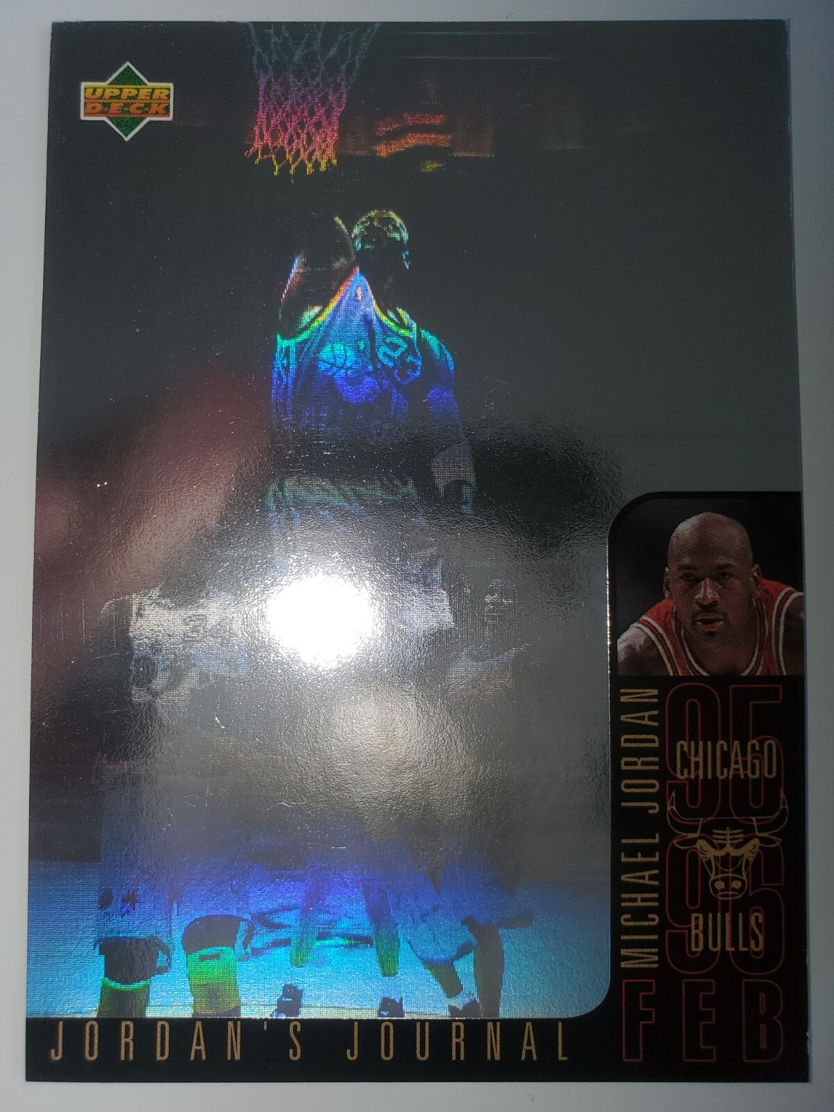 Michael Jordan #J4 Jordan's Journal ENGLISH Upper Deck 1996-97 Insert Card NMM