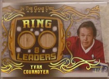 Yvan Cournoyer 2020-21 Leaf ITG-Used Ring Leaders GOLD SPECTRUM 1/1 Canadiens