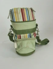Picnic Time Green Insulated Drink/Wine Cooler Bag Tote w/Strap  & Front Pocket