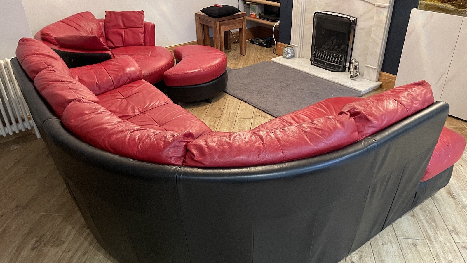 Leather Corner Sofa And Chair eBay
