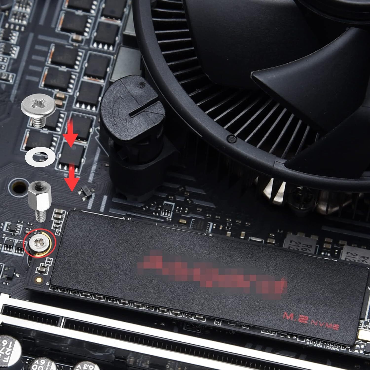 SSD Screws Kit, Nvme M2 Screws Suitable for ASUS MSI Gigabyte NGFF