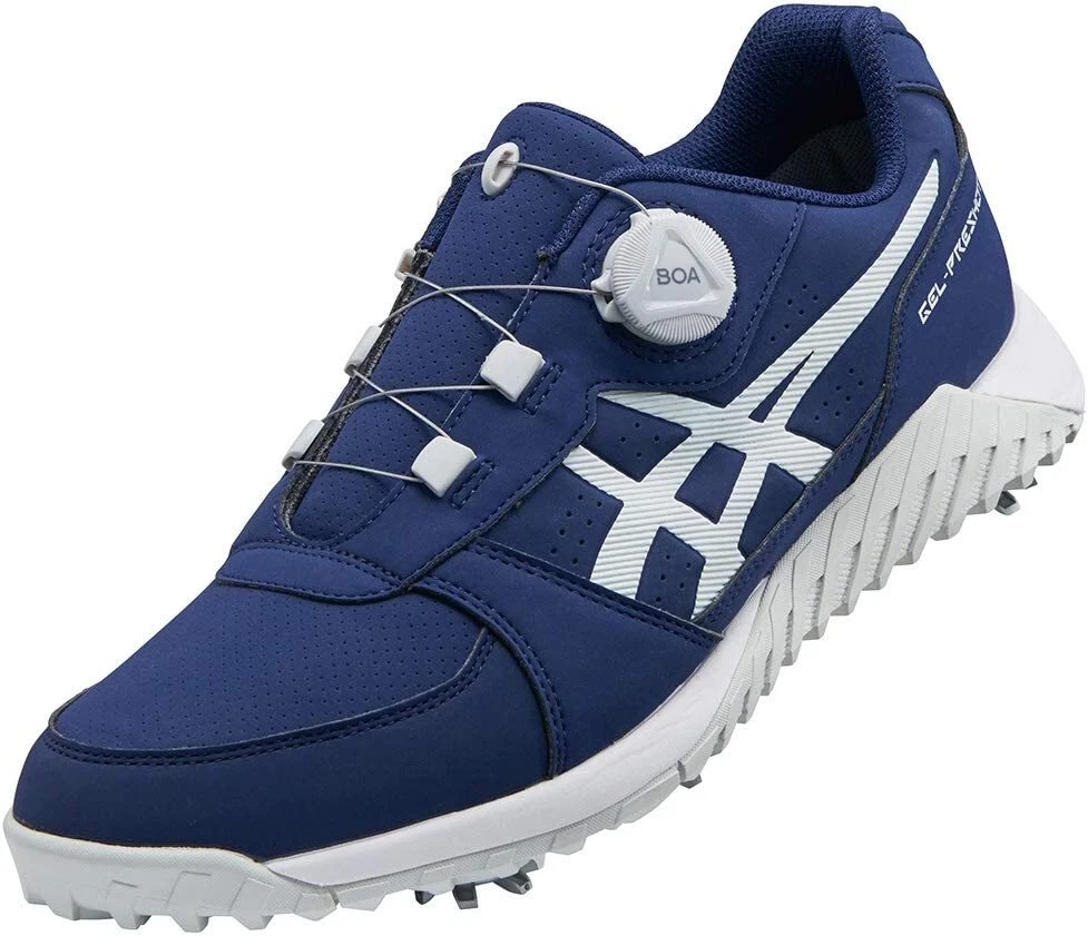 ASICS Golf Shoes GEL-PRESHOT BOA Soft Spike Wide 1113A003 Blue US8.5(26.5cm)