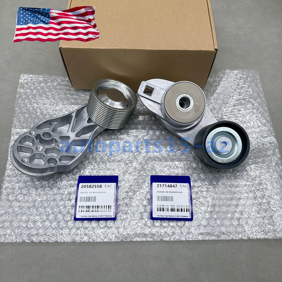 New Belt Tensioner & Idler Pulley Set for Volvo VNL D13 10.8L 11.9L 12.8L 14.9L Foto 3 de 4