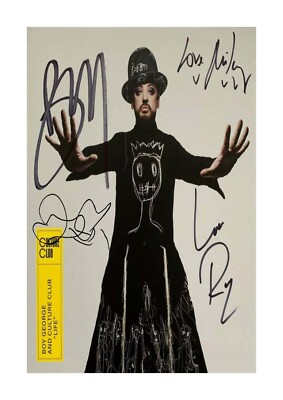 Culture Club Runaway Train signiert A4 montiert Foto Poster Rahmenwahl