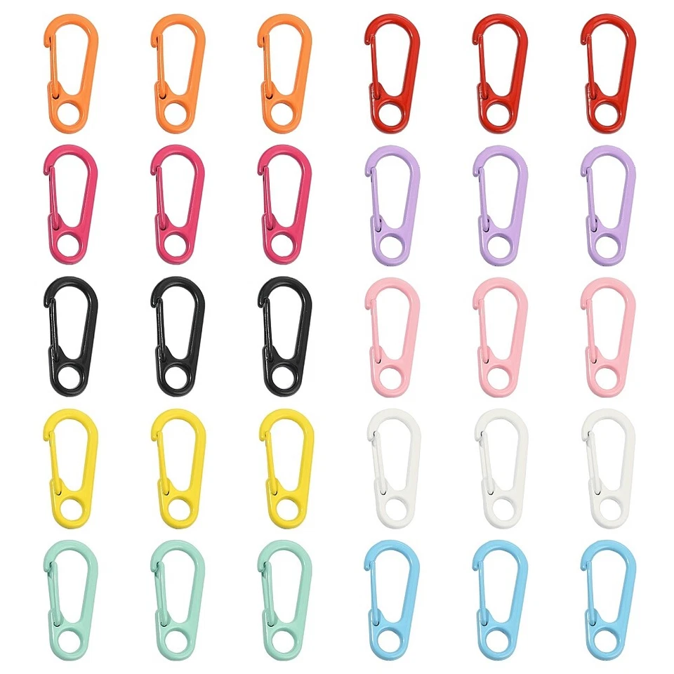 30x Lanyard Clips Spring Hooks Snap Clasp Rings Buckles for DIY Jewelry Crafts - Image 3 of 4