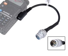 DIY Connector U-283 6pin to 2-PIN K Plug Adapter For PRC 152/148 Dummy Case