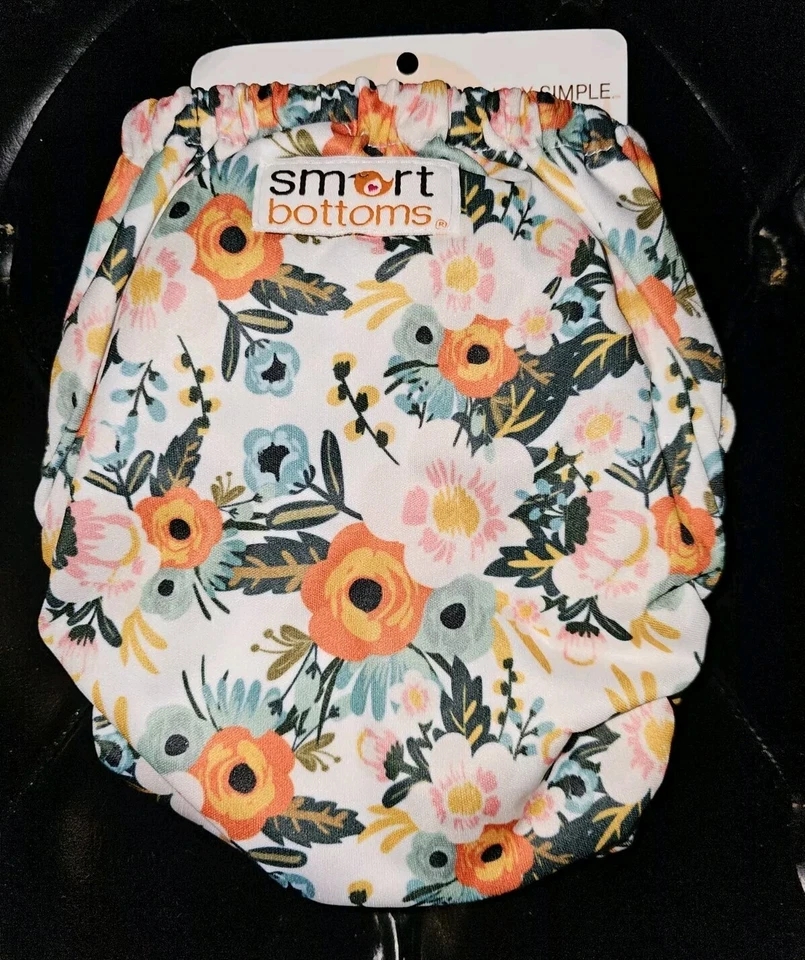Pañal de tela todo en uno Smart Bottoms algodón orgánico 10-35 libras ¡NUEVO! Pañal de ensueño Foto 4 de 4