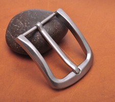 40mm Men Silver Western Classic DIY Leathercraft End Bar Prong Pin Belt Buckle