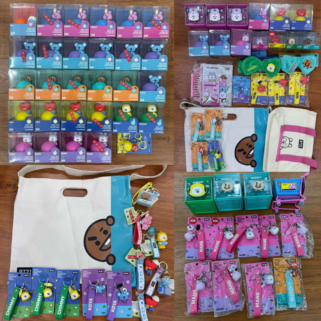 BTS BT21 X MINISO PICK-UP SALE KPOP GOODS MERCHANDISE MD OFFICIAL