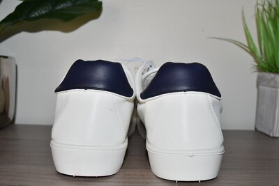 Chaps Varsity Sneaker Striped with Logo Accent White Shoes Size US