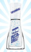 Sally Hansen x Mentos 698 The Freshmaker White Blue Insta-Dri Easter Nail Polish