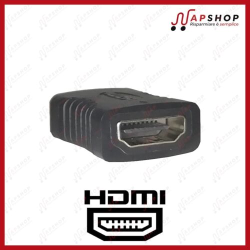 Adattatore da HDMI Femmina a HDMI Femmina Accoppiatore Cavo Connettore Giunto - Foto 1 di 4