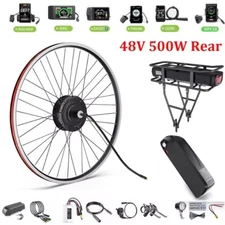 Bafang 48V 500W 26"27.5" Electric Bike Rear Wheel Hub Motor Ebike Conversion Kit
