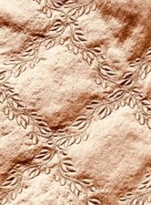 Scalamandre Designer Dupioni Quilted Embroidered Silk Fabric Pink. By The Yard