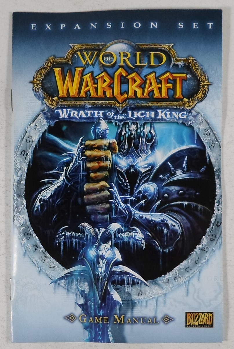 BLIZZARD WORLD OF WARCRAFT WRATH OF THE LICH KING EXPANSION PC CD