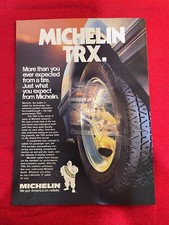 Vintage 1982 Michelin TRX Tires Print Ad
