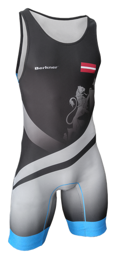 Herren Lettland Wrestling Singlet Anzug Berkner UWW Representative Ringertrikot - Bild 2 von 20