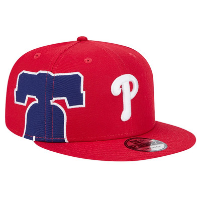 New Era Philadelphia Phillies Logo Strike 9FIFTY Snapback Adjustable Hat Gray UV