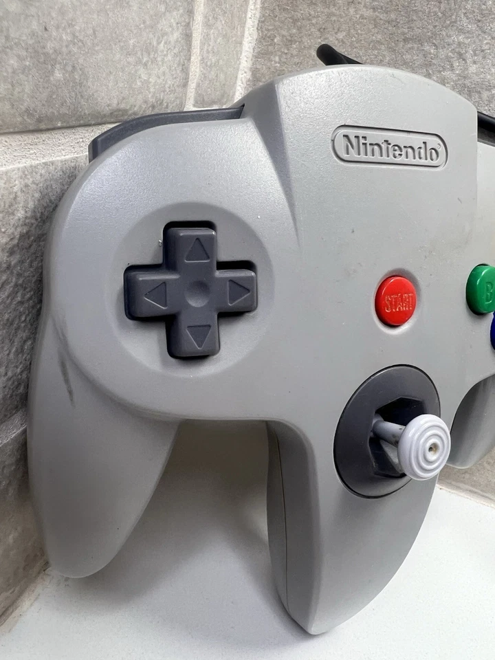 Official Nintendo 64 GRAY Controller AUTHENTIC OEM N64 NUS-005 - Good Joystick - Image 3 of 4